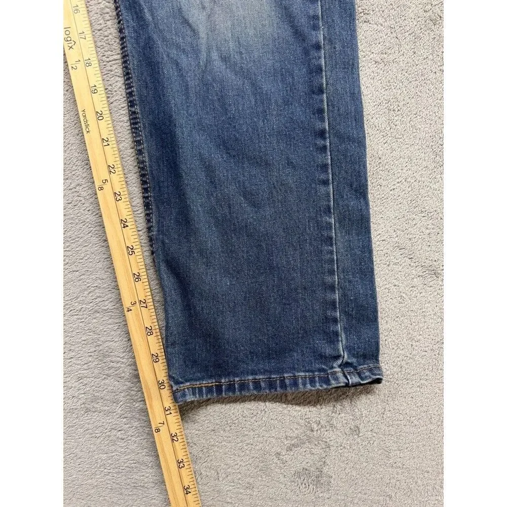 Levi's 505 Regular Fit Jeans Mens Blue Measured 36x31 Casual Denim‎
